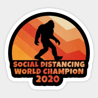 Social Distancing champion Sticker